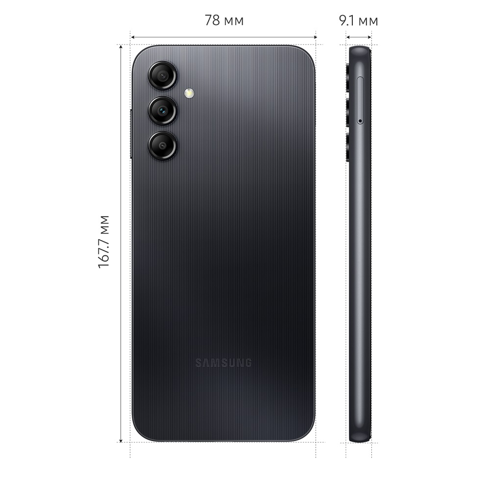 Смартфон Samsung Galaxy A14 4/64Gb чёрный Global