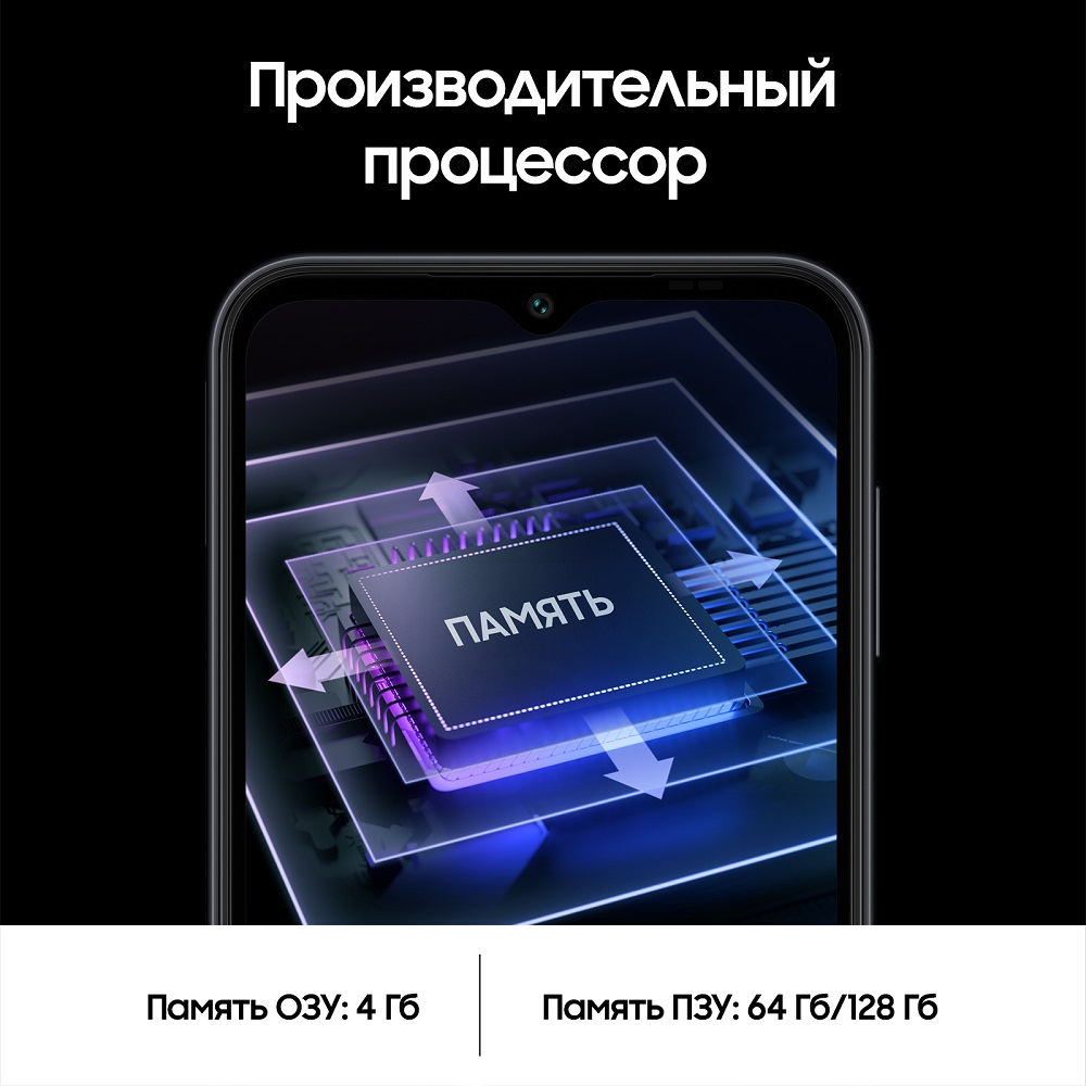 Смартфон Samsung Galaxy A14 4/64 Гб Черный Global